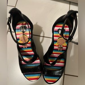 Harajuku Lovers Jelly Wedge Ankle Strap Shoes